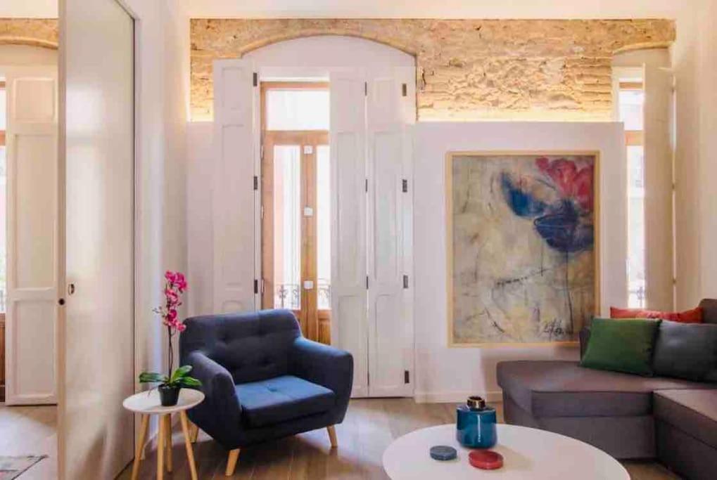 Apartamento Heart Of Trendy Area Of Russafa With Lovely Terrace ! Au Coeur De Ruzafa Avec Belle Terrasse ! Valencia