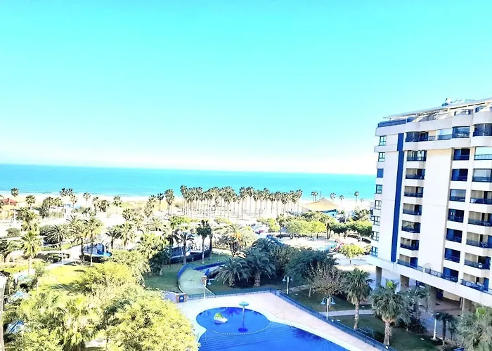 Beach Valencia Luxury D15-9 Apartment With Terrace And Sea Views With Two Rooms